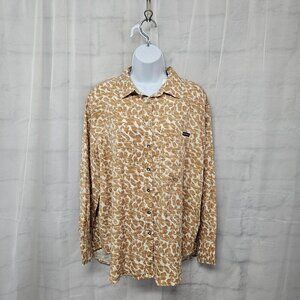 Calvin Klein Brown Patterned Button Down Shirt